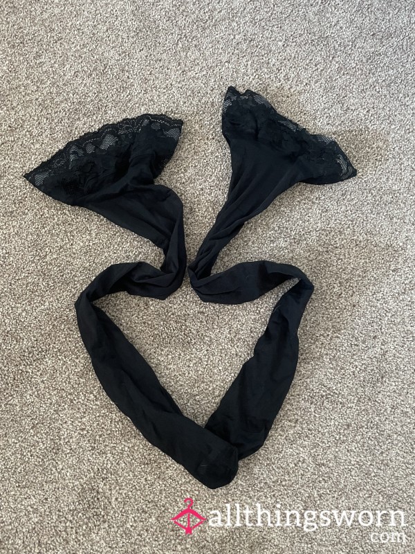 Black Lace Stockings