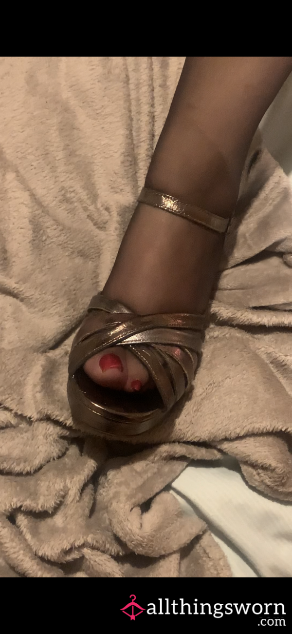 Stockings And Sandals Tease Video
