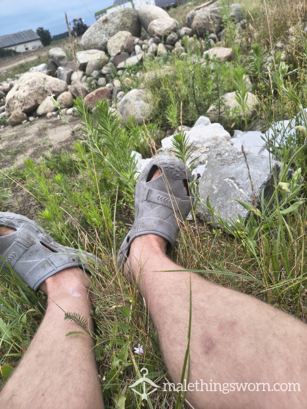 Stones Destroyed My Feet: Outdoor Real Pain Fetish