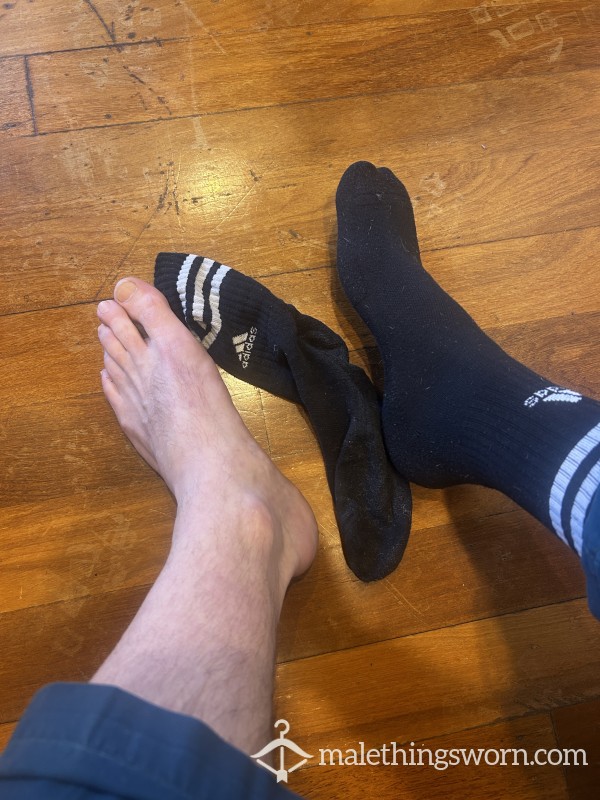 Str8 Paramedic – Worn Adidas Crew Socks (12hr Shift)