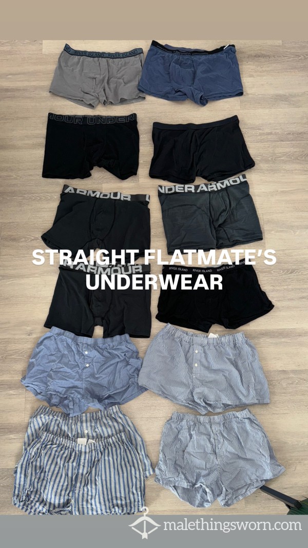 Straight Flatmate’s Boxers