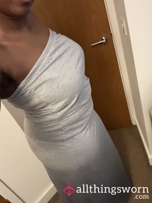 Strapless Grey Dress UK Size 12