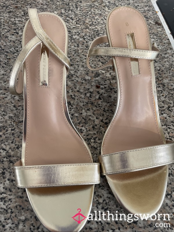 Strappy Gold Sandals