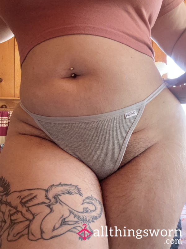 Strappy Gray G-String
