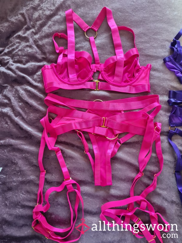 Strappy Hot Pink 3 Piece Set 💗