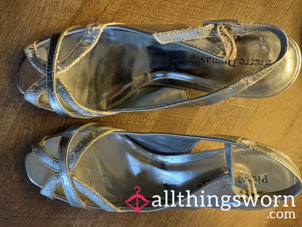 Strappy Pierre Dumas Silver Sandals