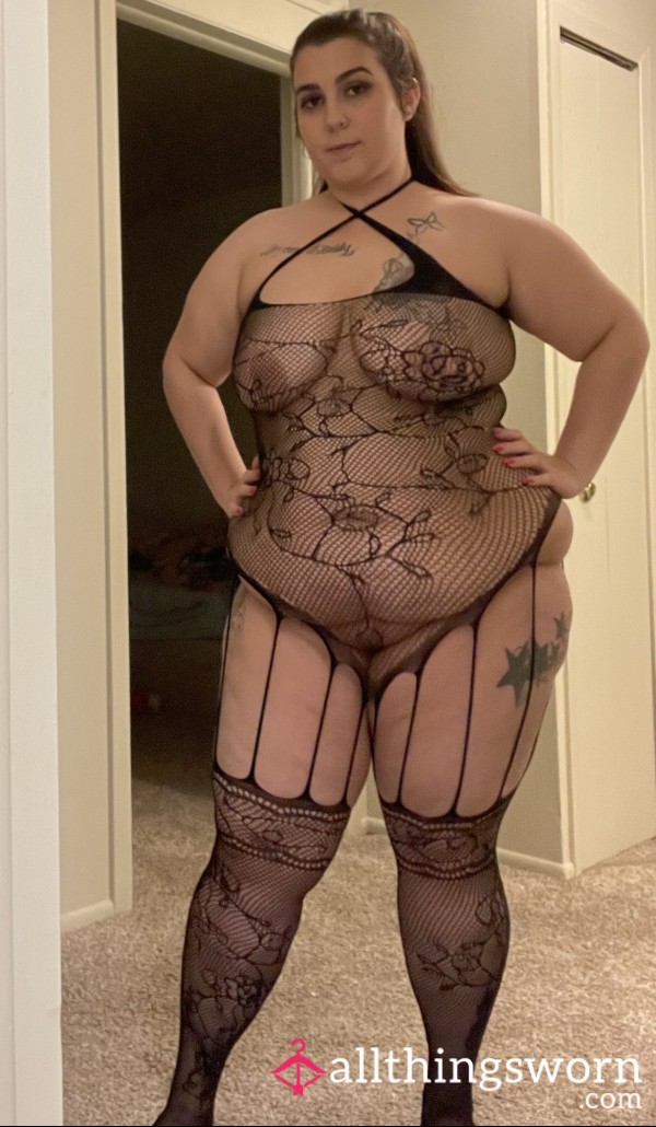 Strappy S**y Lace With Stockings