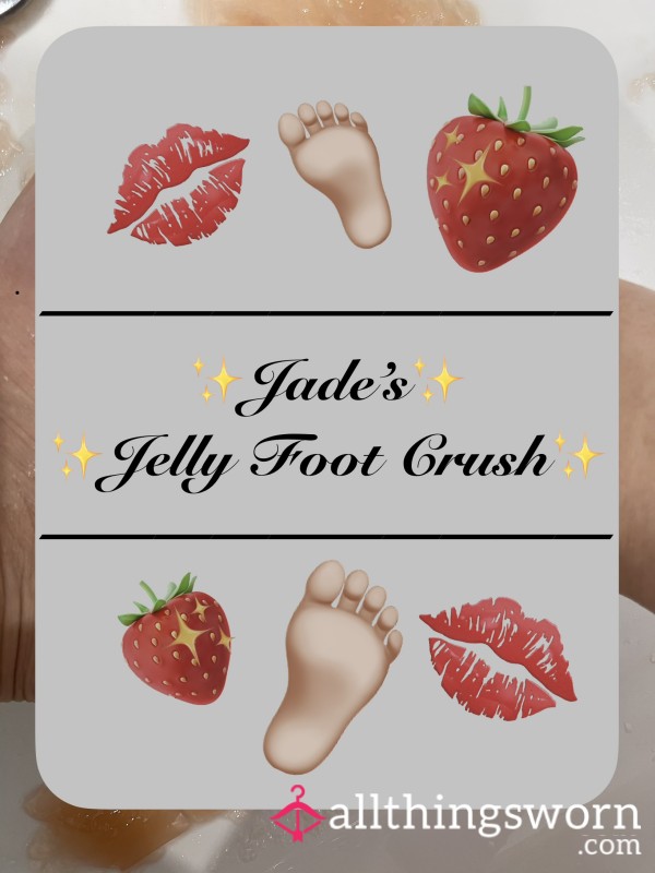 🍓 Strawberry Jelly Foot Crush – Pics✨