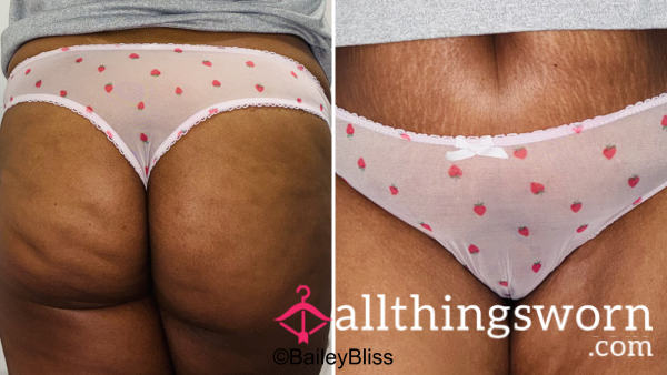 Strawberry Pink Thong - 48hrs Wear Included