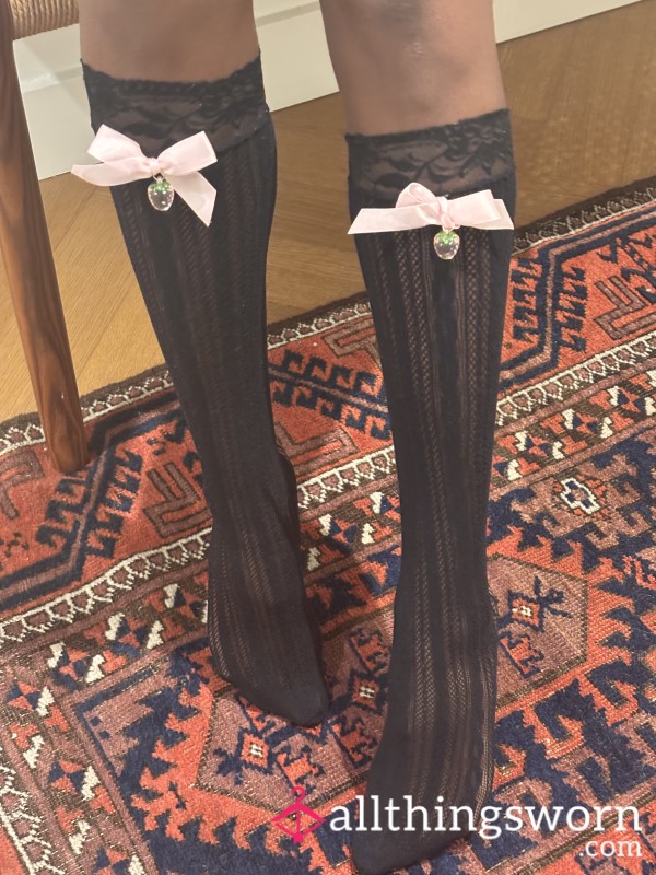 Strawberry Shortcake Sweet Spells Lace Socks With Strawberry Charm And Bow