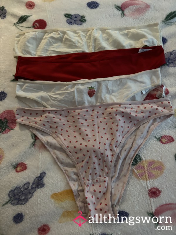 Strawberry Themed Full B*m Panties