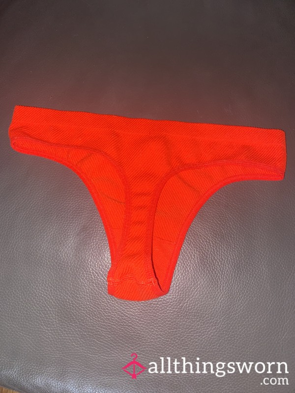 ❣️ Stretchy Red Ribbed Thongs | Size M | £15 + £1.99 Postage🚚 | Add Ons Are Available💦😈.