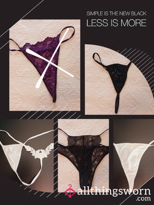 String Thongs 🖤Black & 🤍White! Let Me Get Them Sweet And Nasty For You!