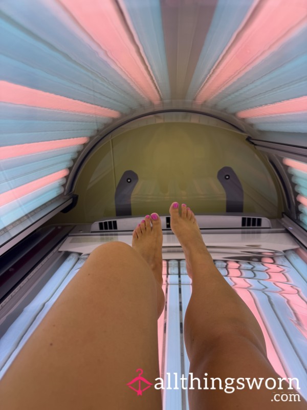 💋Strip And Cream For A Sunbed With Me 💋
