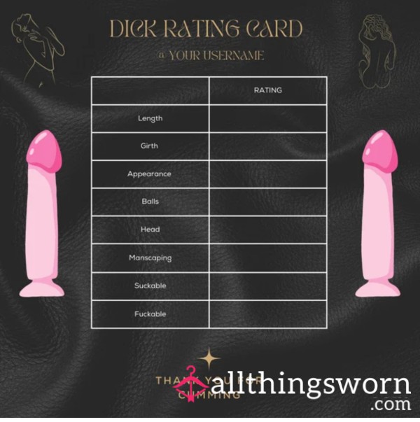 Strip Video D*ck Rating