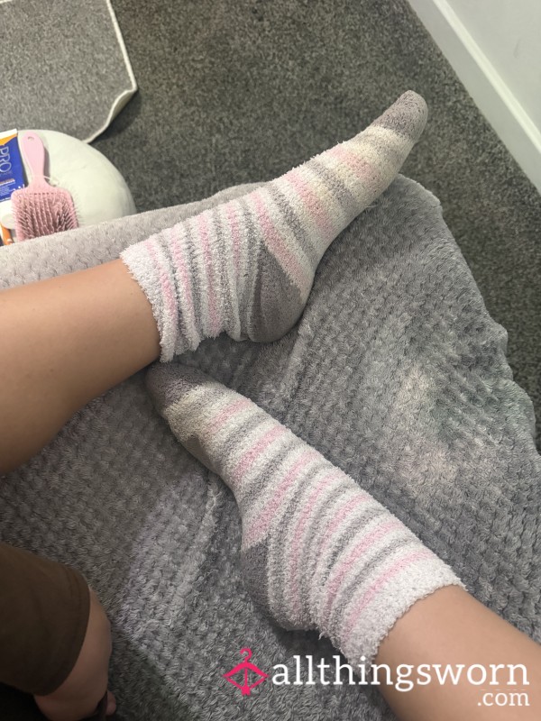 Stripe Fluffy Socks