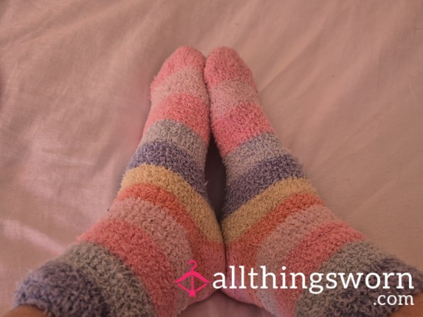 Stripe Fluffy Socks