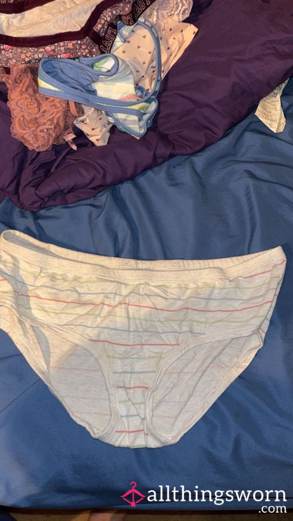 Striped Hipster Fullback Panties