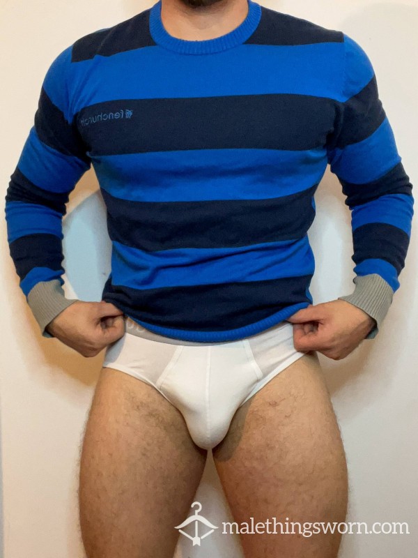STRIPED JERSEY TOP
