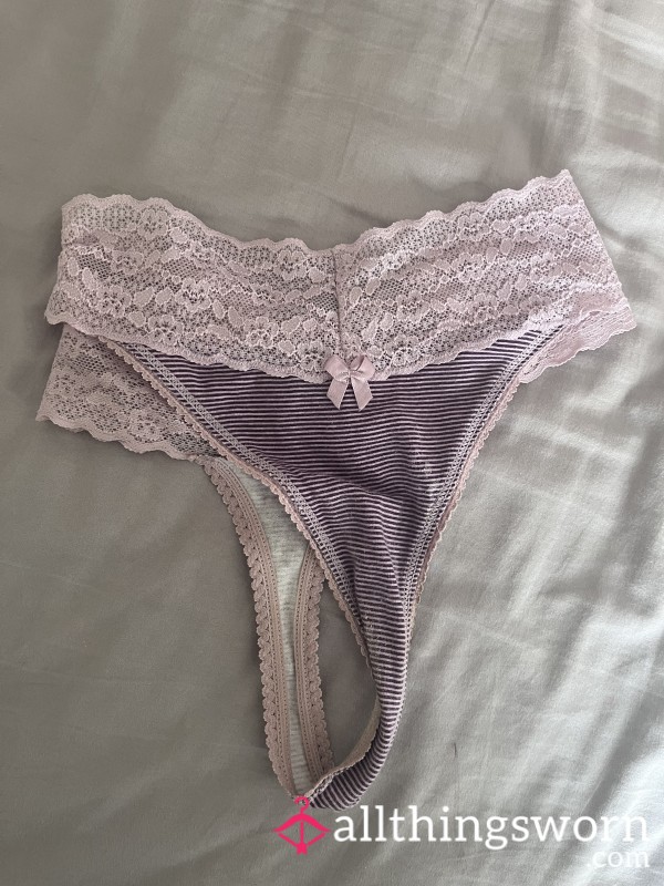 Striped Lacy Pair Of Panties🫦🎀