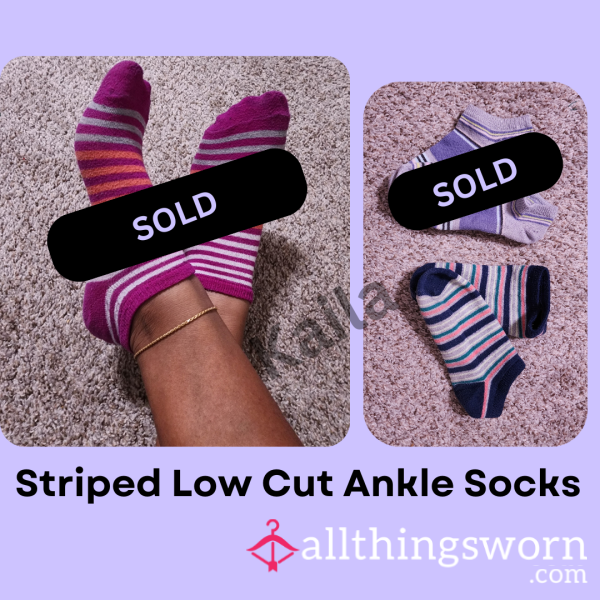 Striped Low Cut Ankle Socks