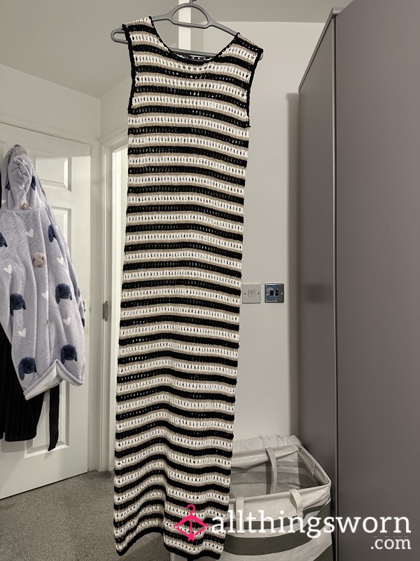 Striped Maxi Dress- Size 14