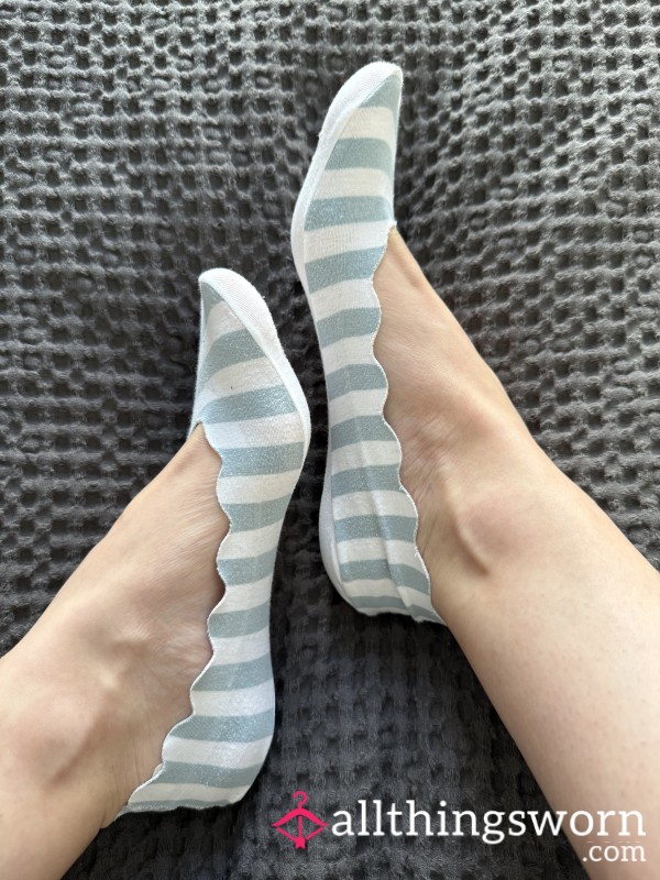 Striped No-Show Socks – Worn & Torn