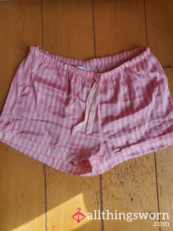 Striped Pink Pyjama Shorts