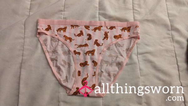 Striped Soft Cotton Tiger Victoria Secret 🩷🩷 Milf Panties