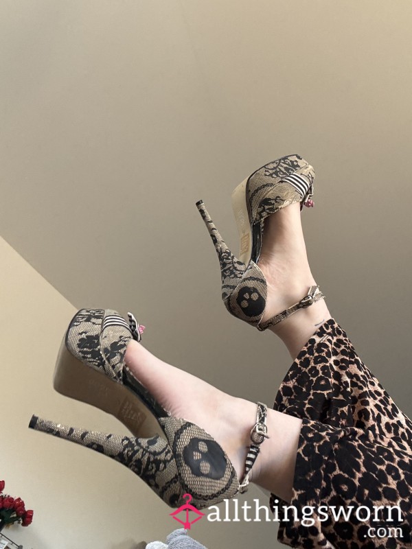 Striped Stiletto Heels