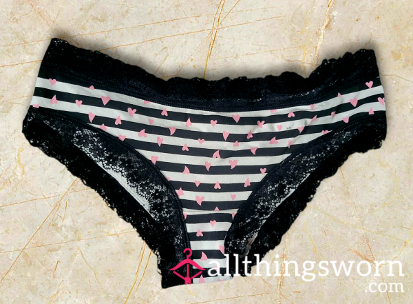 Stripes And Hearts With Lace