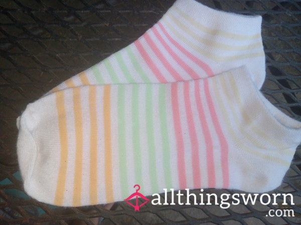 🩷🩵💚Stripes Ankle Socks🩷🩵💚