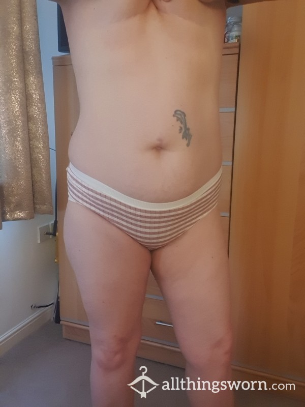 Stripped Cotton Knickers