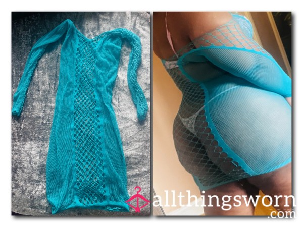Stripper Mini Blue Dress
