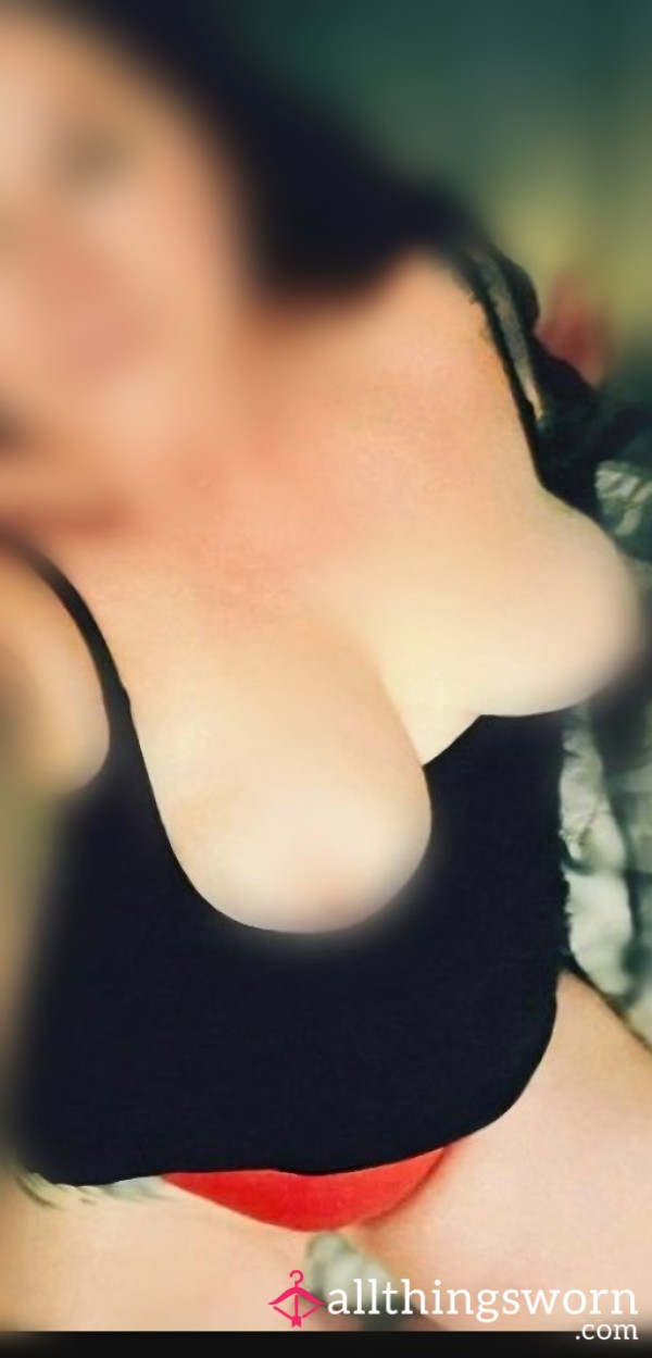 Stripping Off My Victoria’s Secret Little Black Dress To Reveal My Favorite Red Victoria’s Secret Panties… 😈
