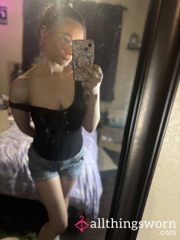 Stripping To Show Off Pierced Nipples