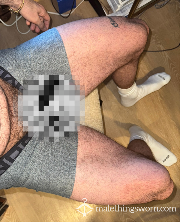Stroking My Soft C*ck And Taking Socks Off My Size 10 Feet