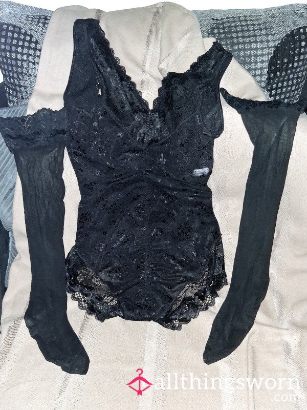Black Shaping Leotard Style Bodysuit – Figure Hugging & Unforgettable
