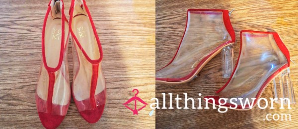 Stunning Transparent Ankle Boots
