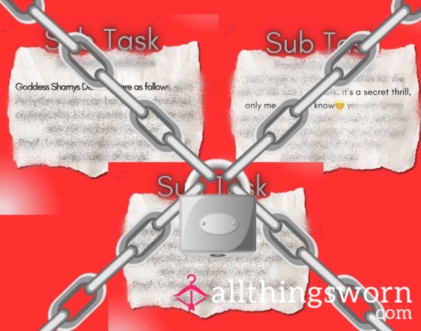 ⛓️Sub Tasks⛓️Dying To Serve?