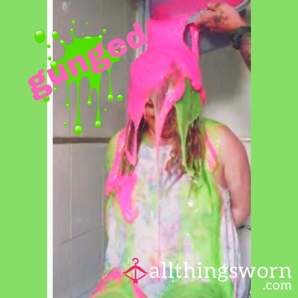 Submissive Gunge Bath Session – Hands Tied, Fully Gunged By Alpha 🩷 Top-Off Finale 💚