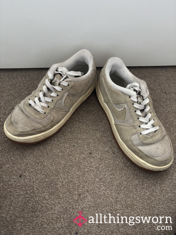 Suede Beige Nike Trainers