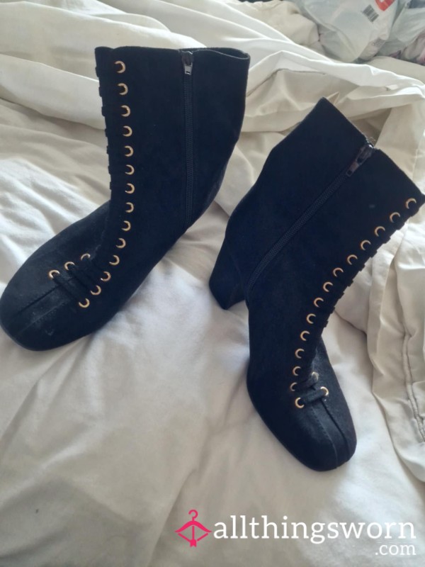 Suede Heeled Boots