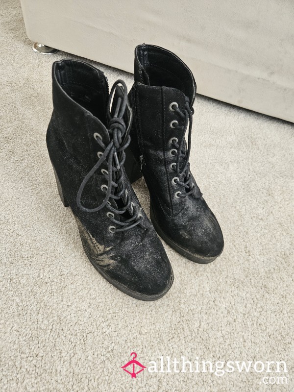 Suede Heeled Boots