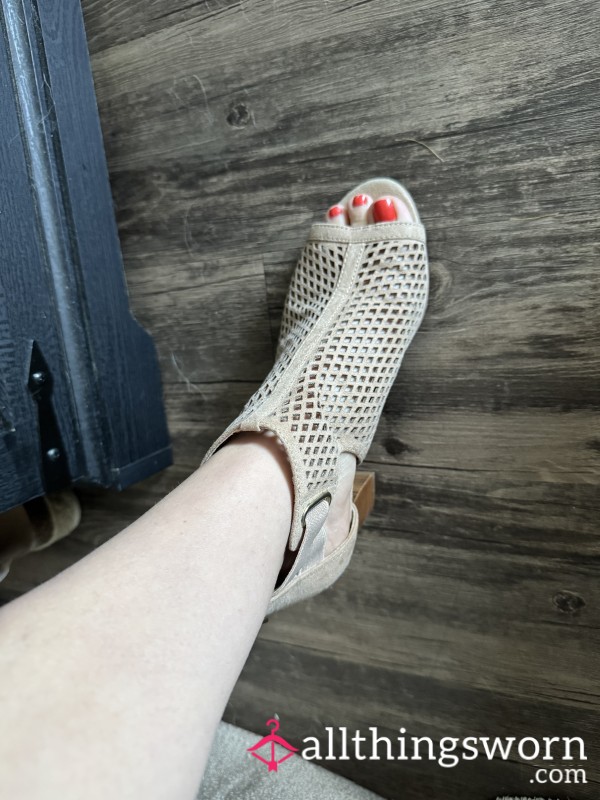 Suede High Heels