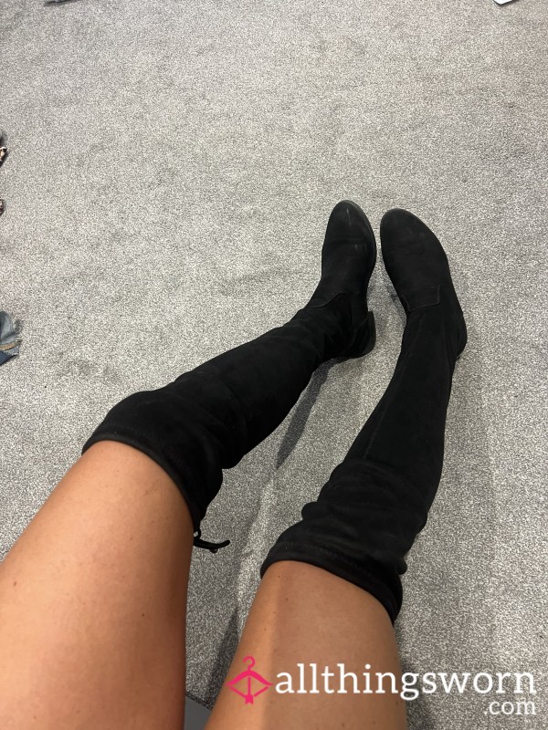 Suede Over Knee Boots