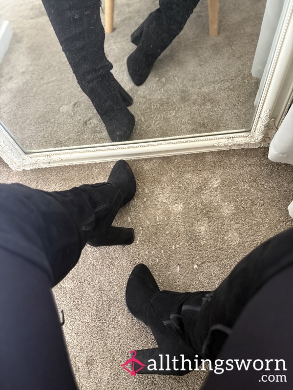 Suede Worn Boots