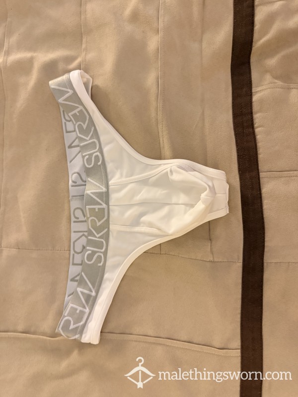 Sukrew White Thong Size L