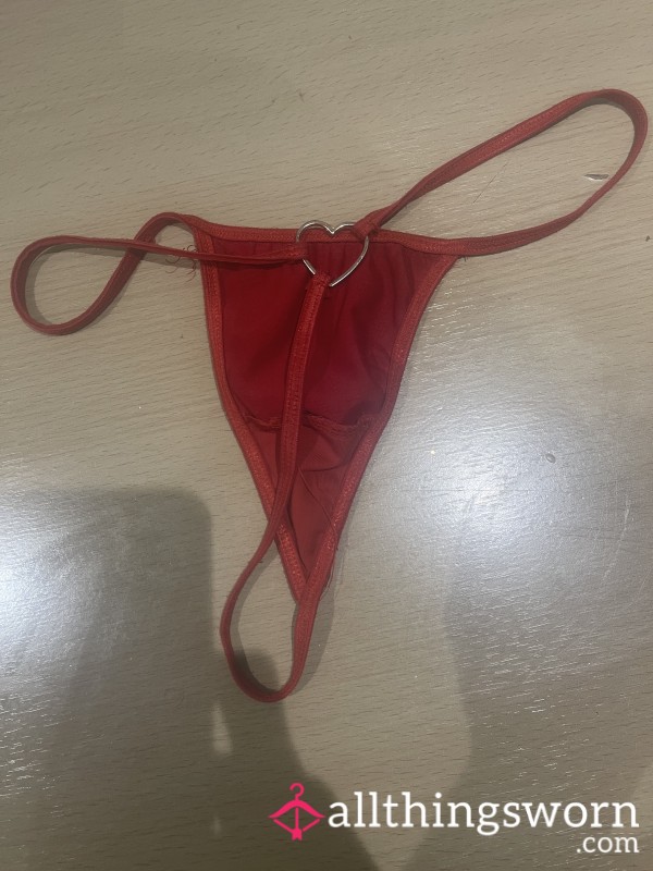 S**y Red Sultry Minimal Thongs