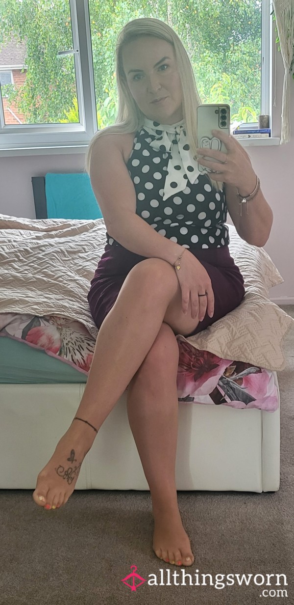 Summer 8den Beige Tights, Worn All Day